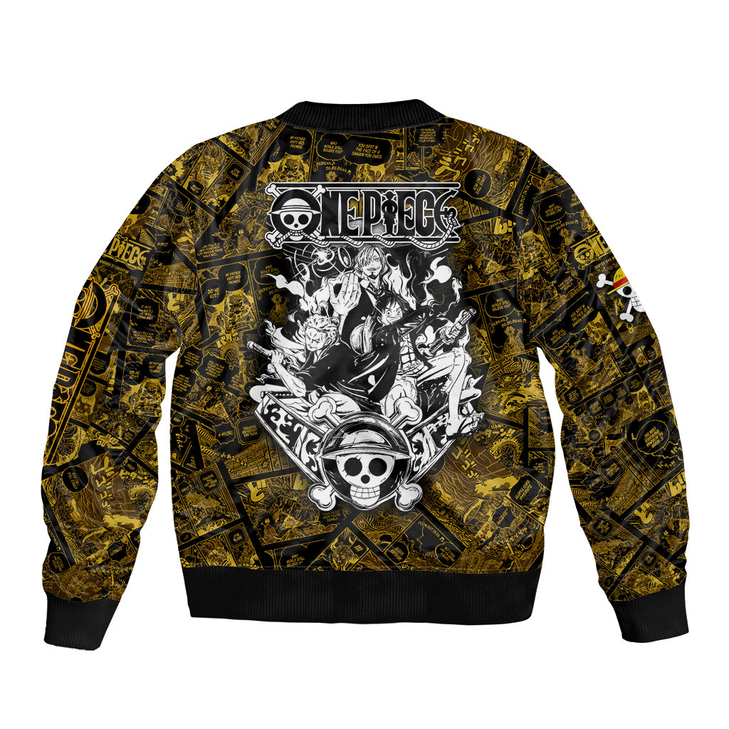 Luffy - Zoro - Sanji One Piece Bomber Jacket Manga Style