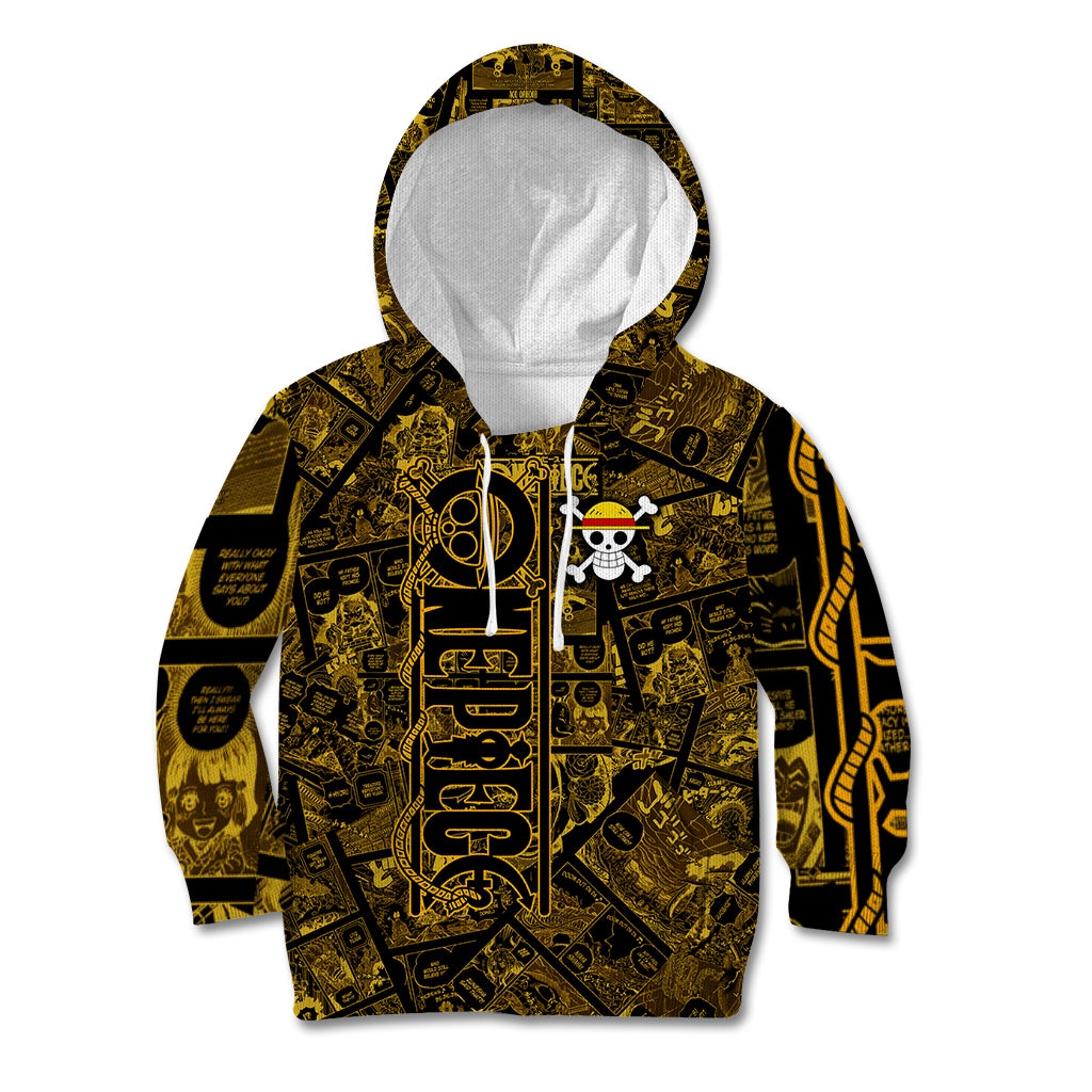 Luffy - Zoro - Sanji One Piece Kid Hoodie Manga Style