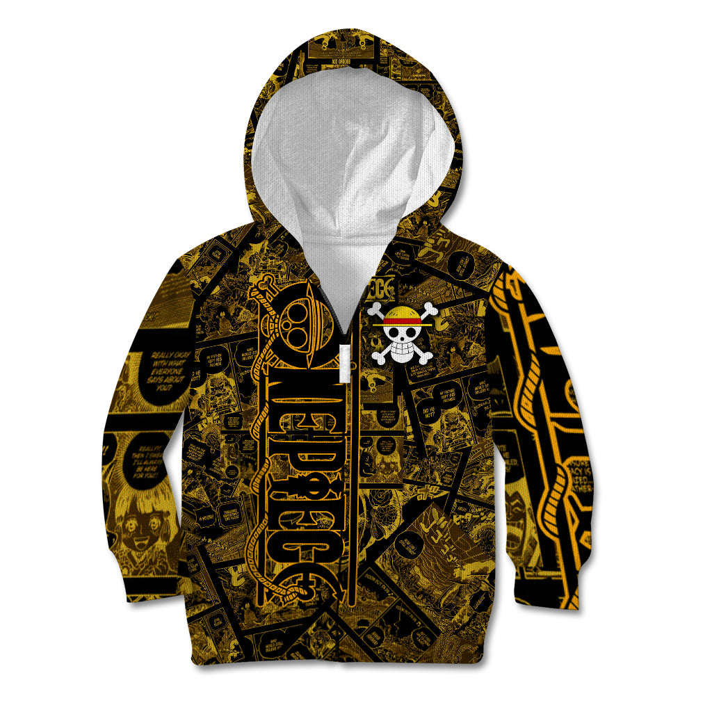 Luffy - Zoro - Sanji One Piece Kid Hoodie Manga Style