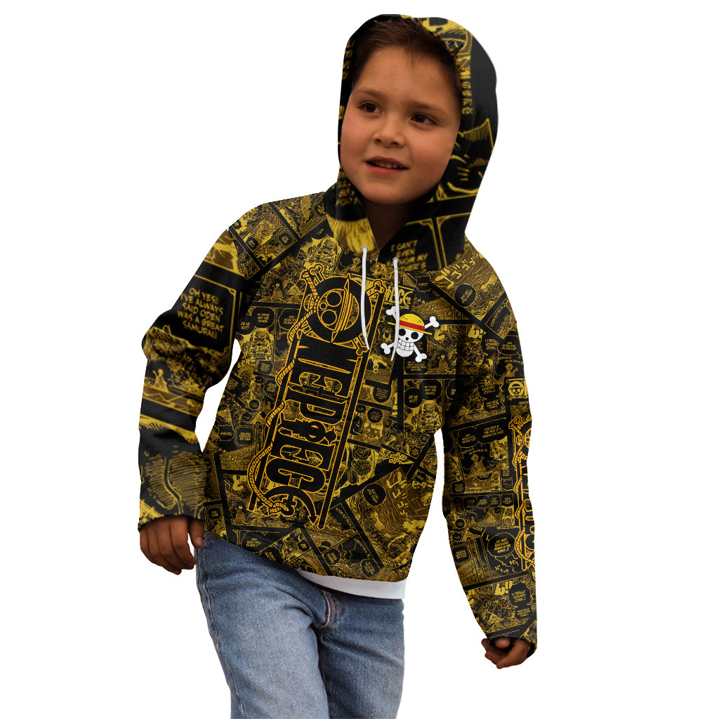 Luffy - Zoro - Sanji One Piece Kid Hoodie Manga Style