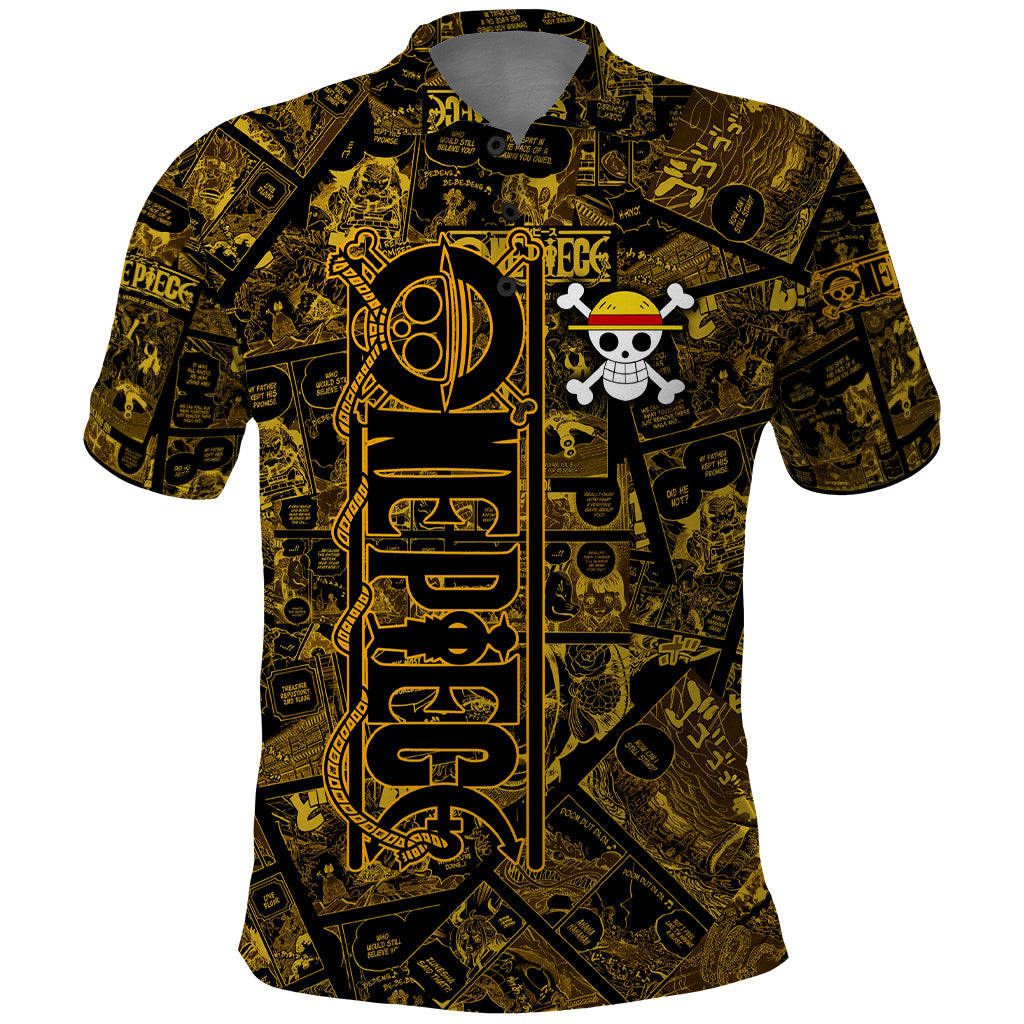 Luffy - Zoro - Sanji One Piece Polo Shirt Manga Style