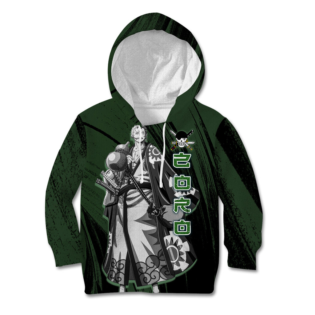 Wano Zoronoa Zoro - One Piece Kid Hoodie Anime Style