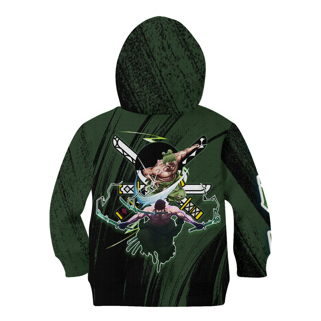 Wano Zoronoa Zoro - One Piece Kid Hoodie Anime Style