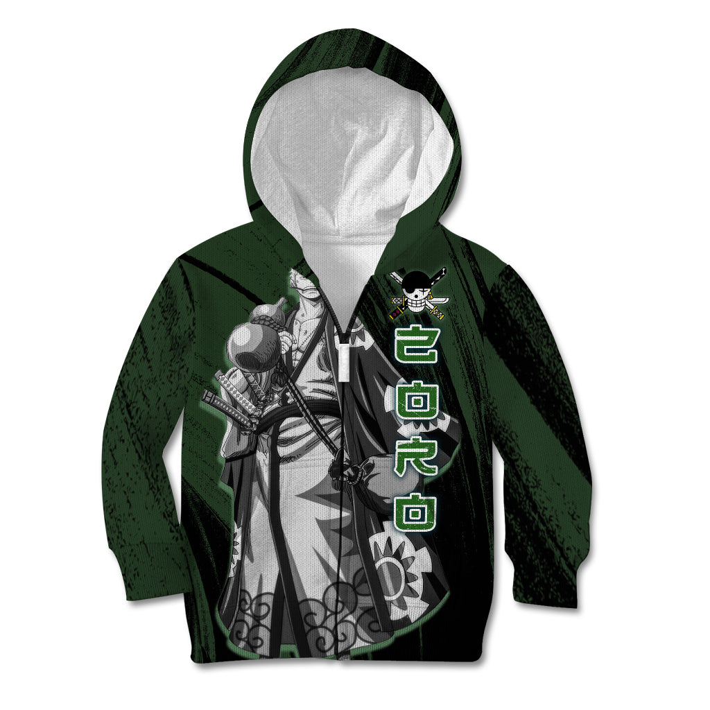 Wano Zoronoa Zoro - One Piece Kid Hoodie Anime Style