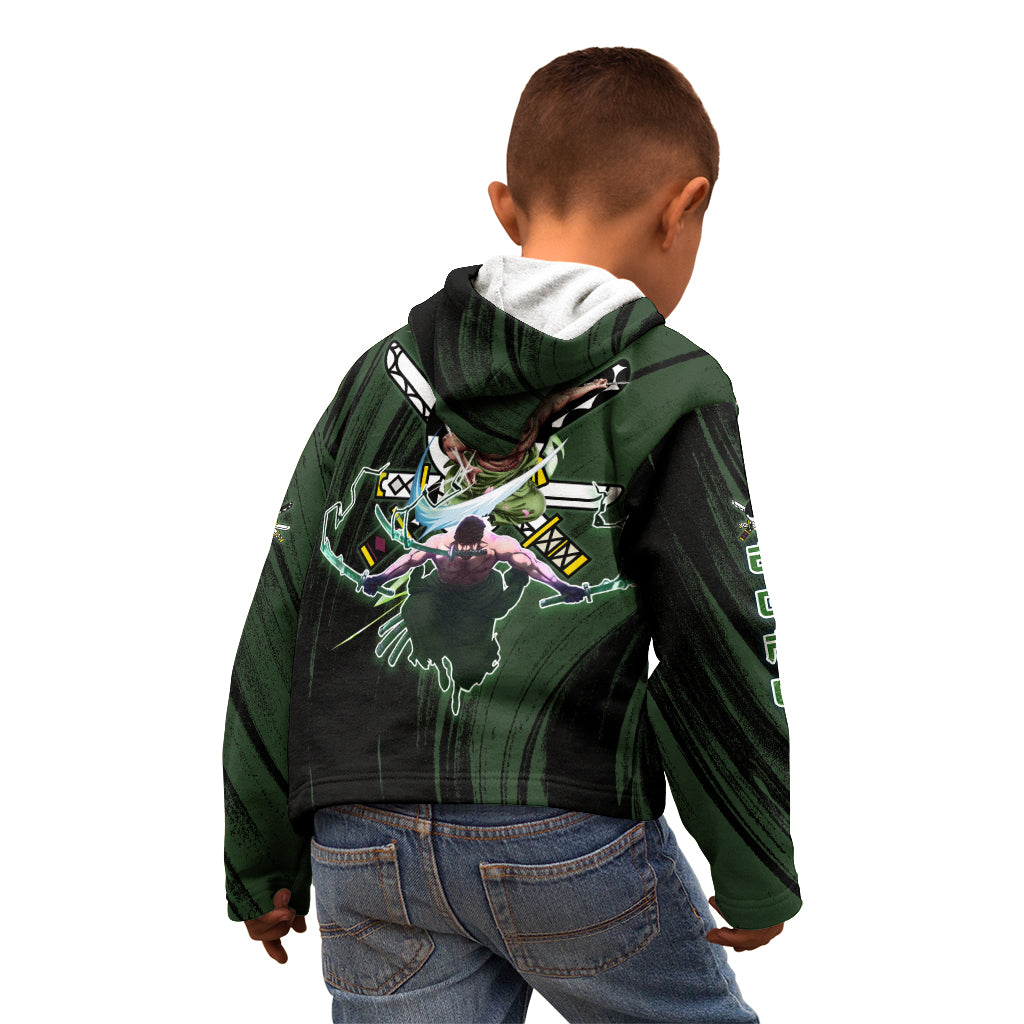 Wano Zoronoa Zoro - One Piece Kid Hoodie Anime Style