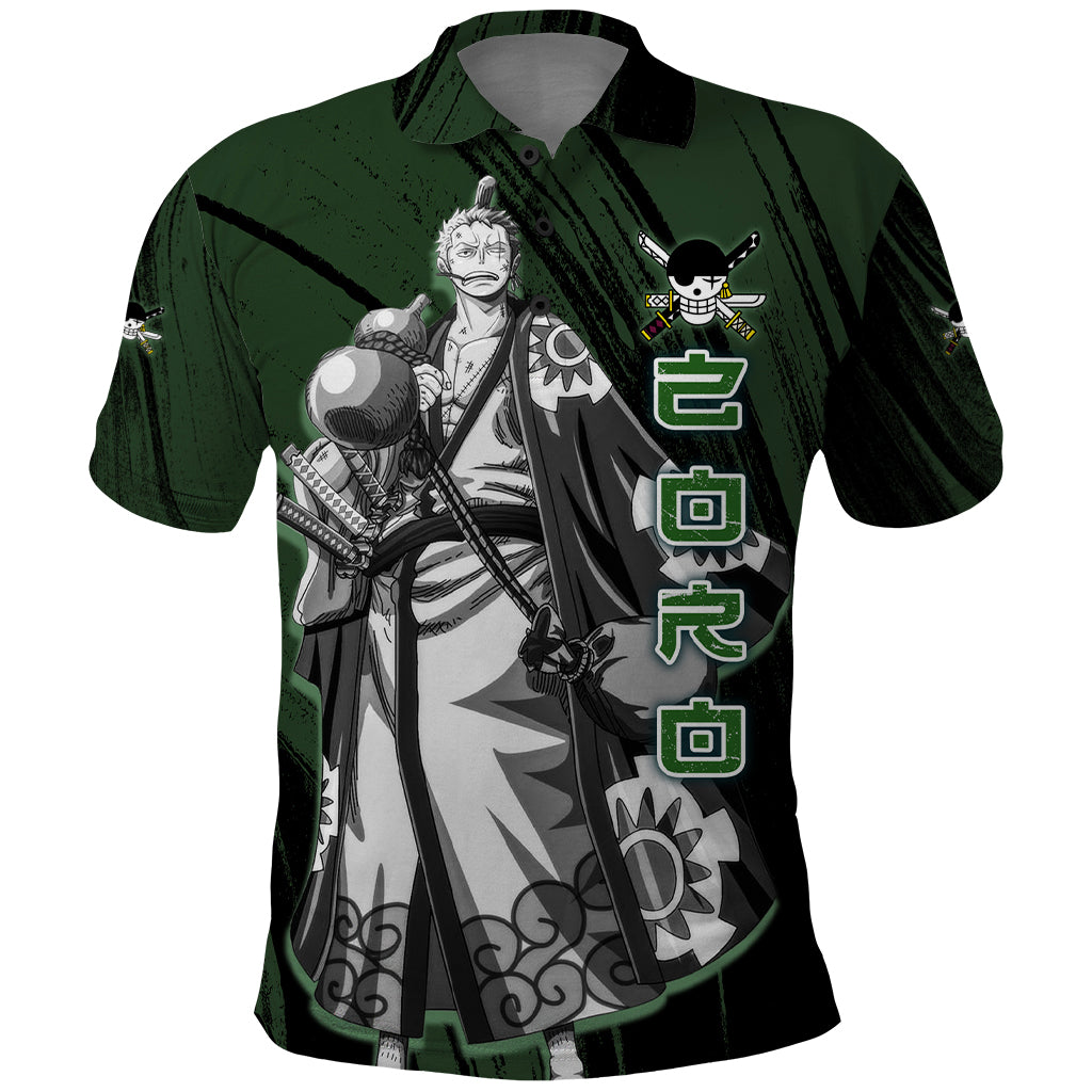 Wano Zoronoa Zoro - One Piece Polo Shirt Anime Style