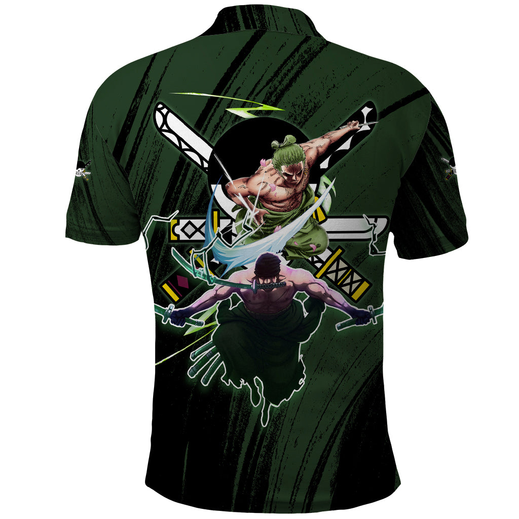 Wano Zoronoa Zoro - One Piece Polo Shirt Anime Style