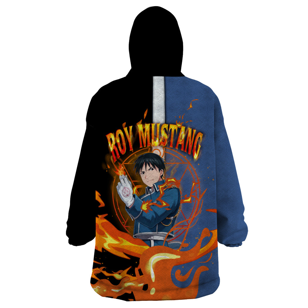 Mustang Roy Fulmetal Achemist Wearable Blanket Hoodie Anime Style