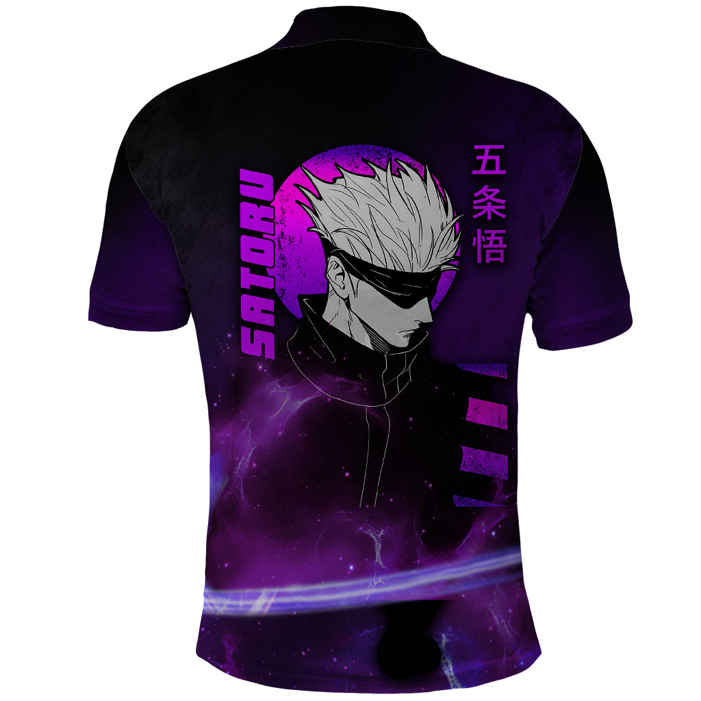 Gojo Satoru - Jujutsu Kaisen Polo Shirt Aura Anime Galaxy Style
