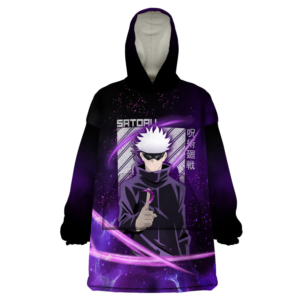 Gojo Satoru - Jujutsu Kaisen Wearable Blanket Hoodie Aura Anime Galaxy Style