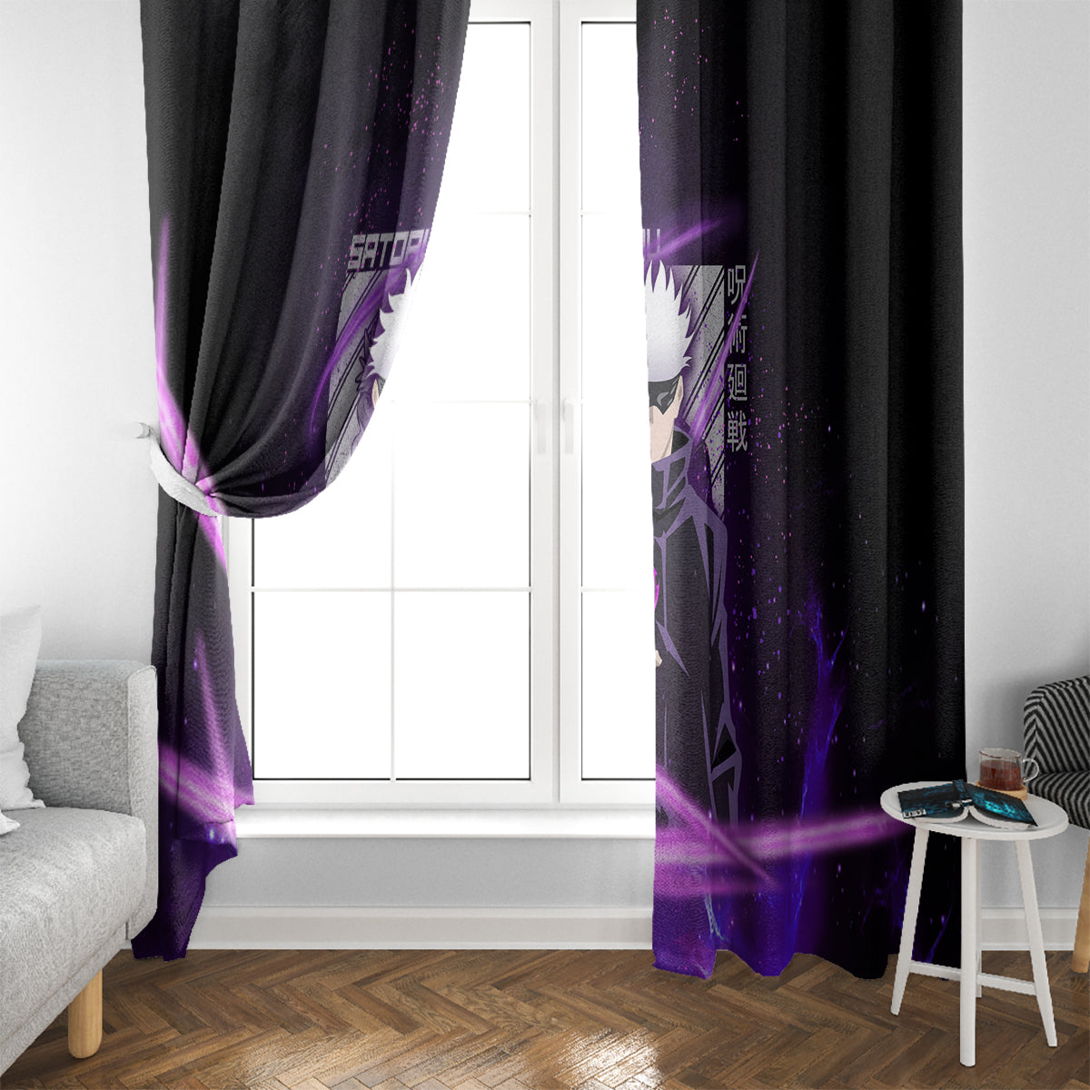 Gojo Satoru - Jujutsu Kaisen Window Curtain Aura Anime Galaxy Style