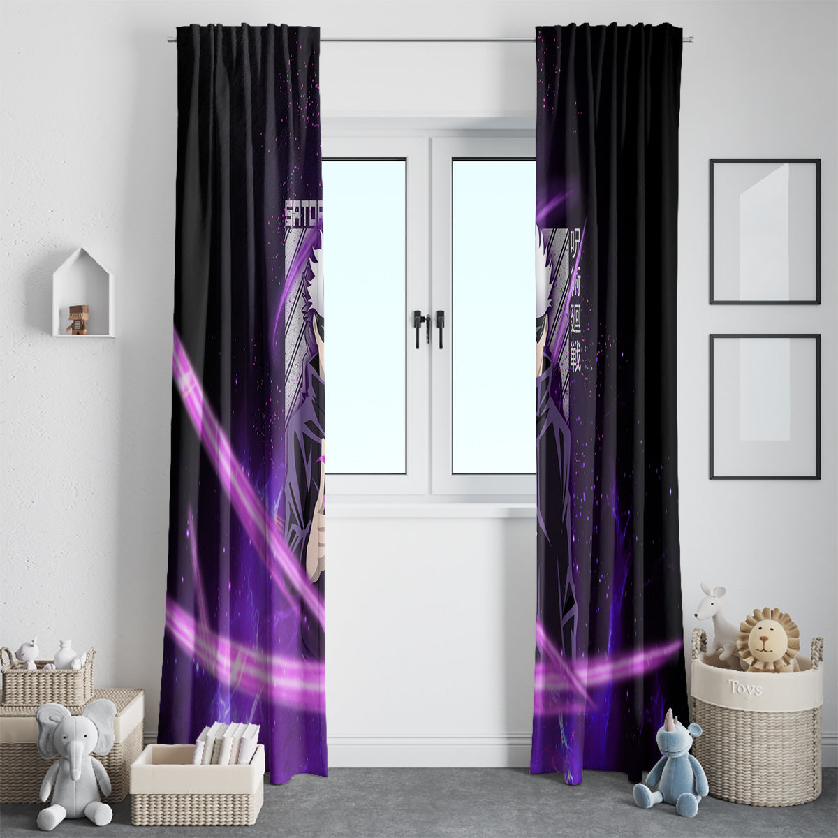 Gojo Satoru - Jujutsu Kaisen Window Curtain Aura Anime Galaxy Style