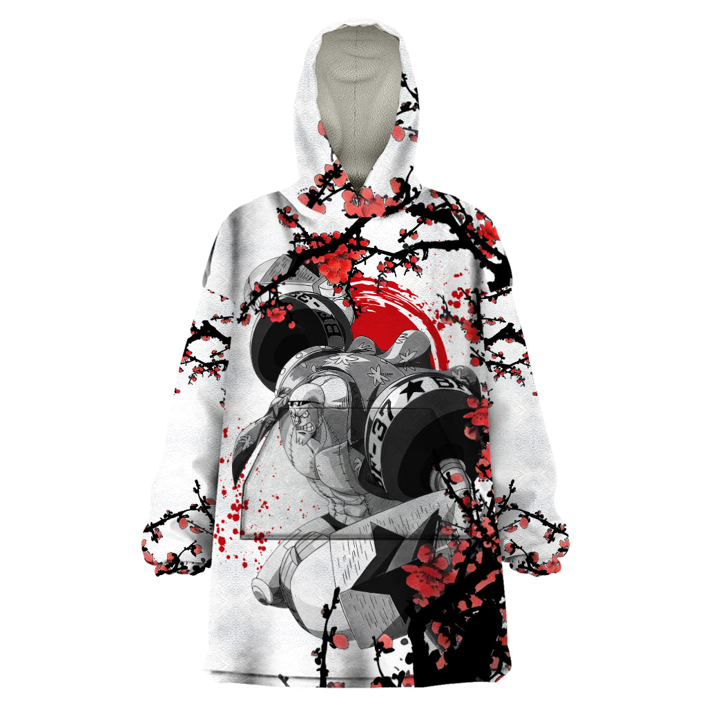 Franky One Piece Wearable Blanket Hoodie Anime Mix Manga Japan Style