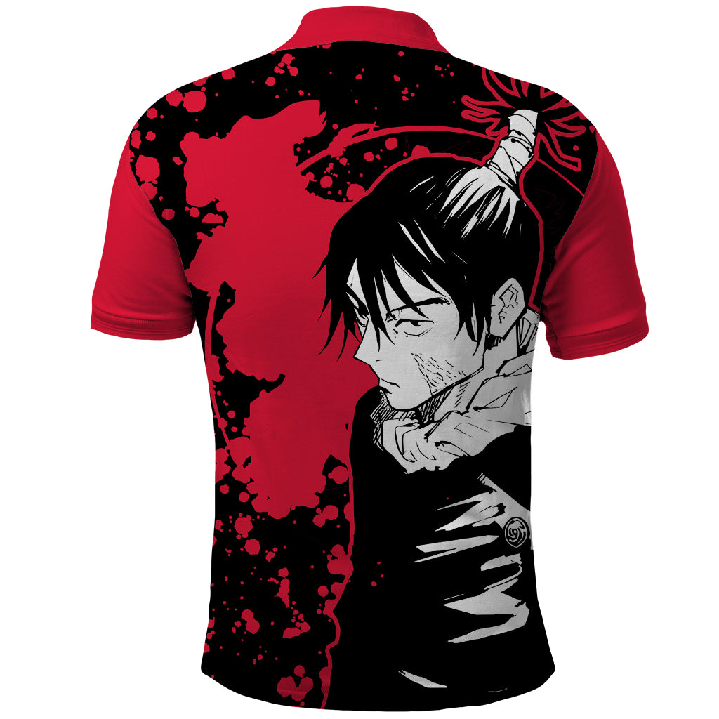 Kokichi Muta Jujutsu Kaisen Polo Shirt Manga Style Art