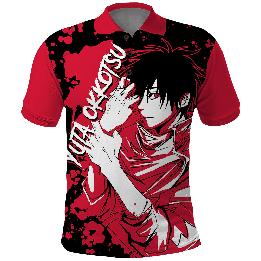 Yuta Okkotsu Jujutsu Kaisen Polo Shirt Manga Style Art