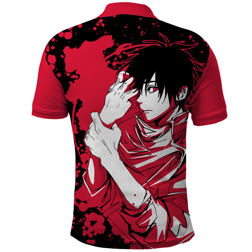 Yuta Okkotsu Jujutsu Kaisen Polo Shirt Manga Style Art