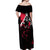 Maki Zenin Jujutsu Kaisen Off Shoulder Maxi Dress Manga Style Art
