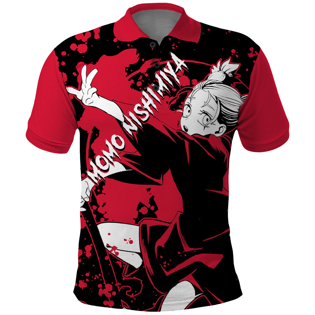 Momo Nishimiya Jujutsu Kaisen Polo Shirt Manga Style Art