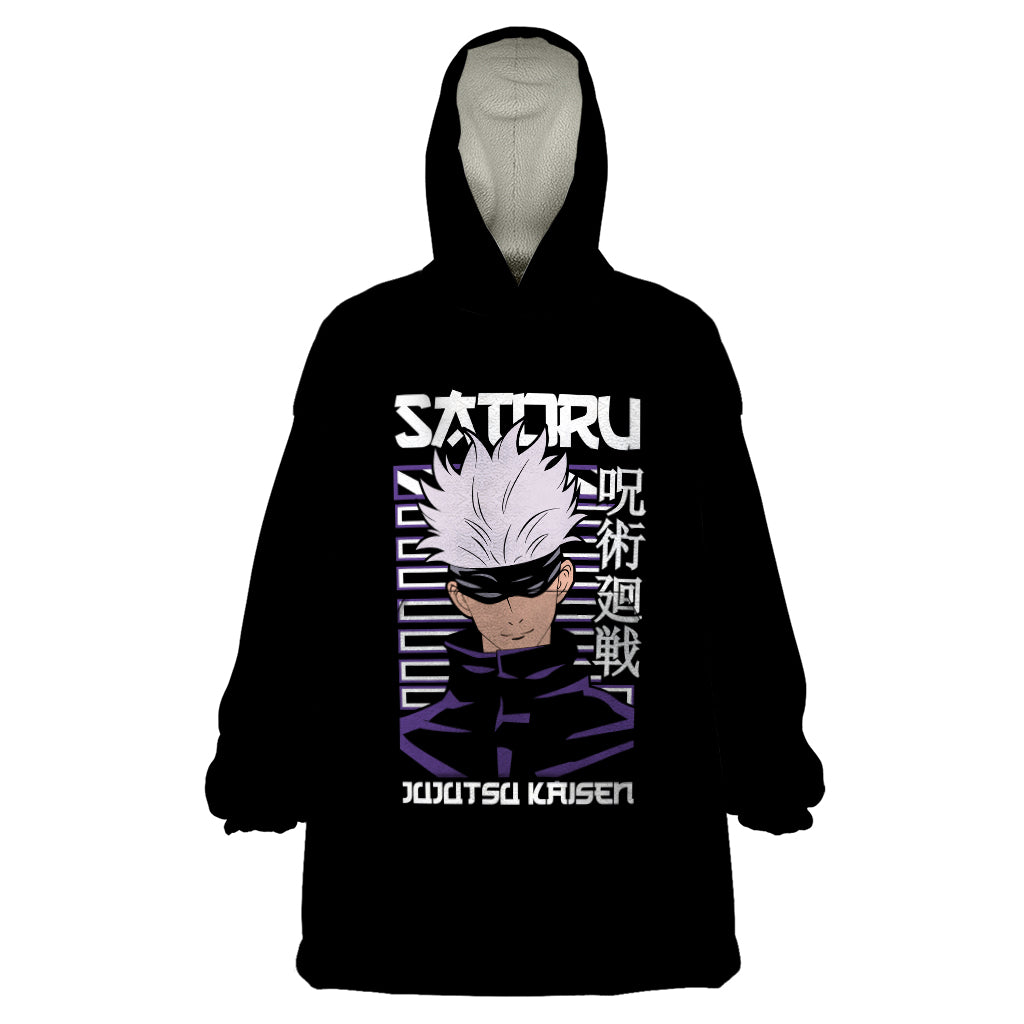 Gojo Satoru Jujutsu Kaisen Wearable Blanket Hoodie Anime Style