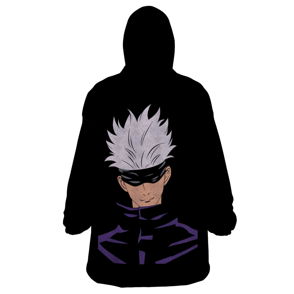 Gojo Satoru Jujutsu Kaisen Wearable Blanket Hoodie Anime Style