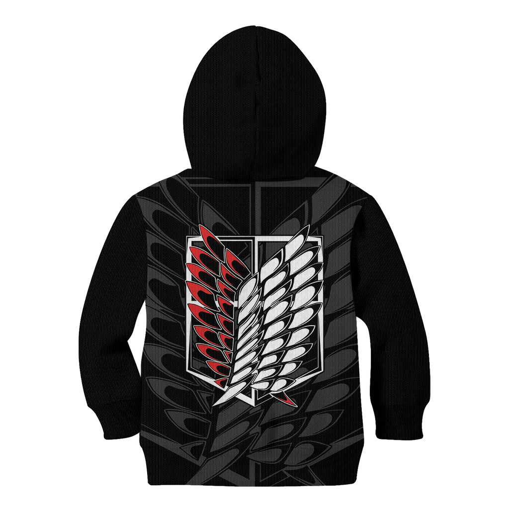 Atack On Titan Character Kid Hoodie Anime Mix Manga Style