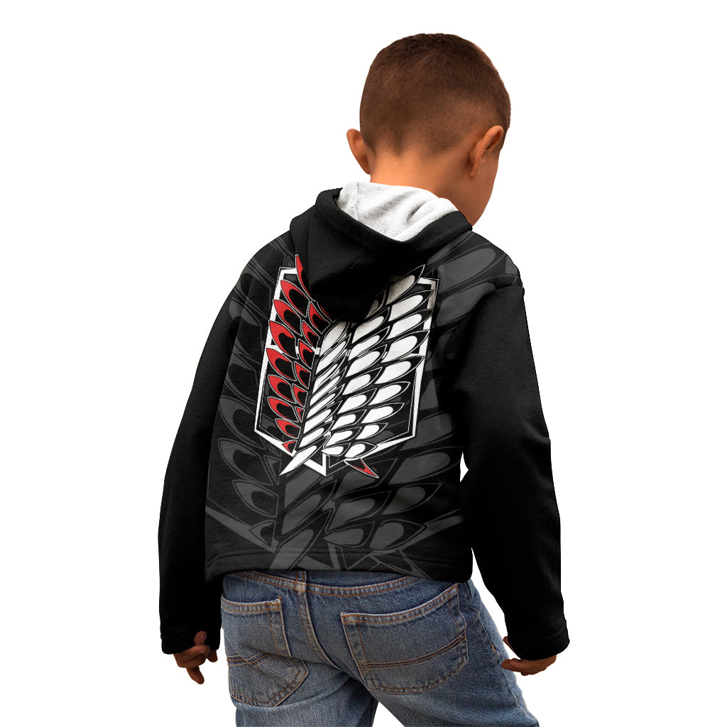 Atack On Titan Character Kid Hoodie Anime Mix Manga Style