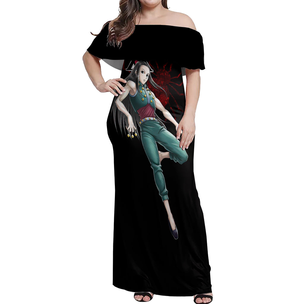 Illumi Zoldyck Phantom Troupe Hunter X Hunter Off Shoulder Maxi Dress Anime Style