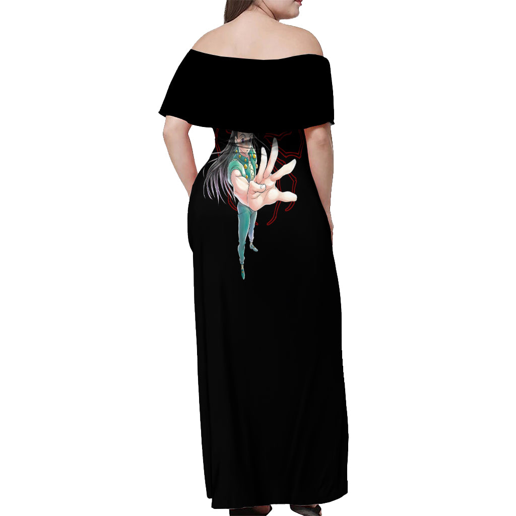 Illumi Zoldyck Phantom Troupe Hunter X Hunter Off Shoulder Maxi Dress Anime Style