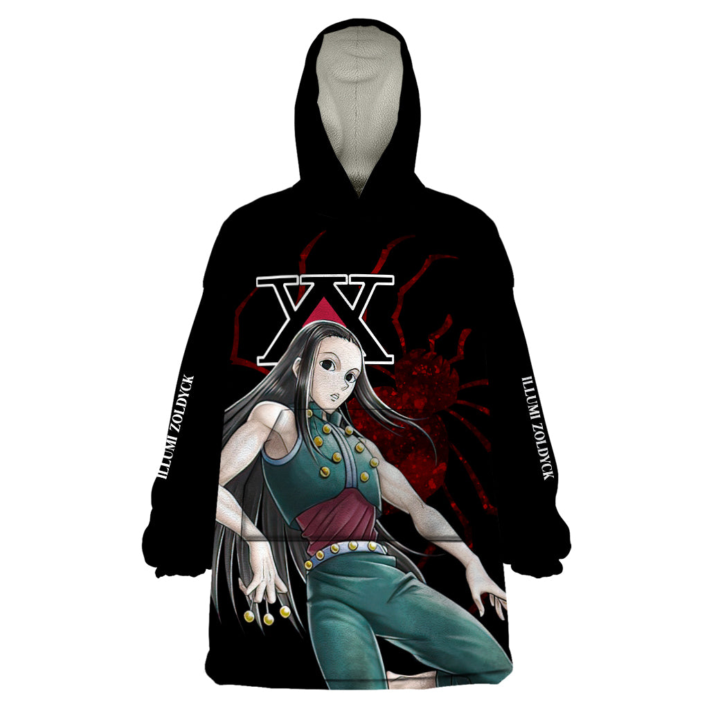 Illumi Zoldyck Phantom Troupe Hunter X Hunter Wearable Blanket Hoodie Anime Style