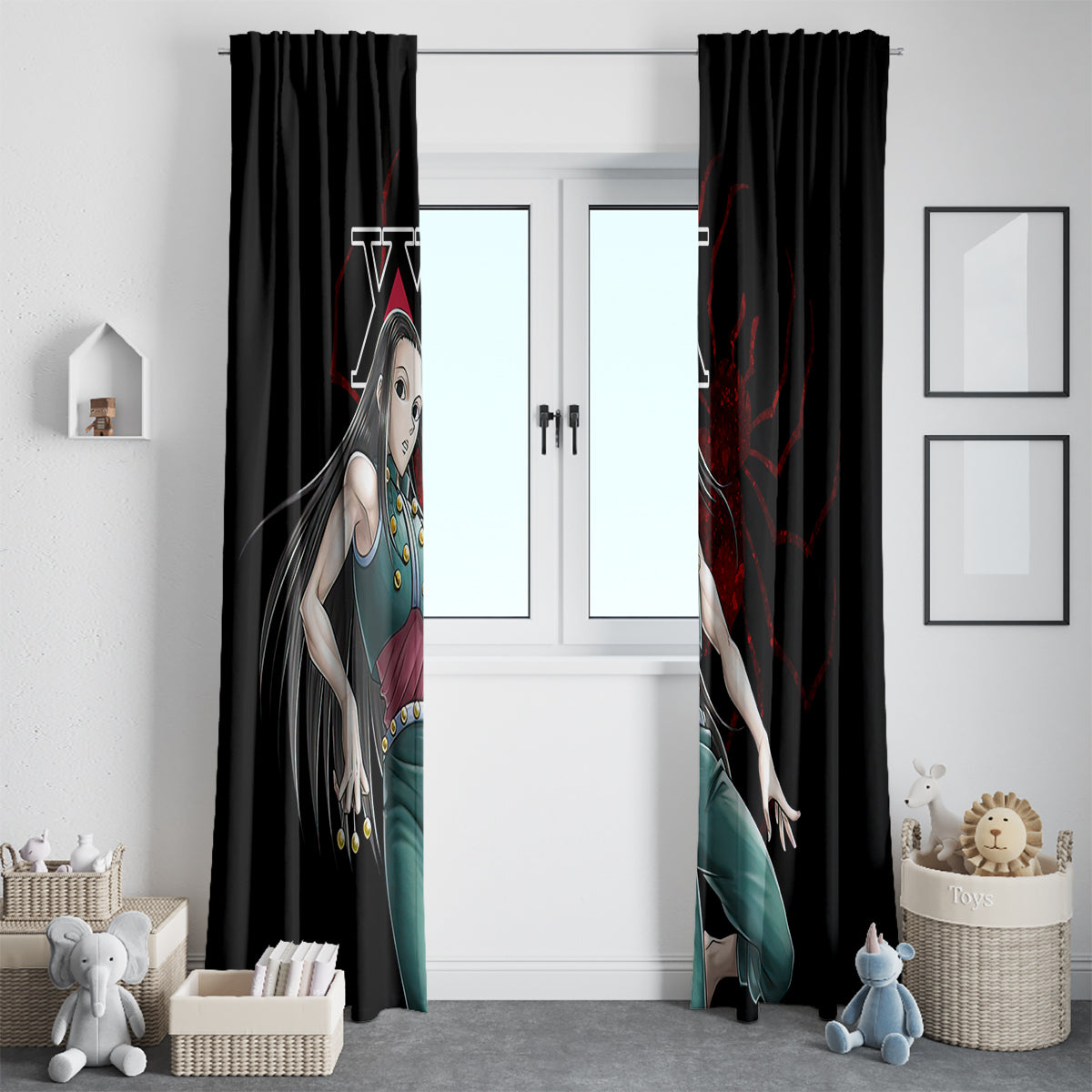 Illumi Zoldyck Phantom Troupe Hunter X Hunter Window Curtain Anime Style