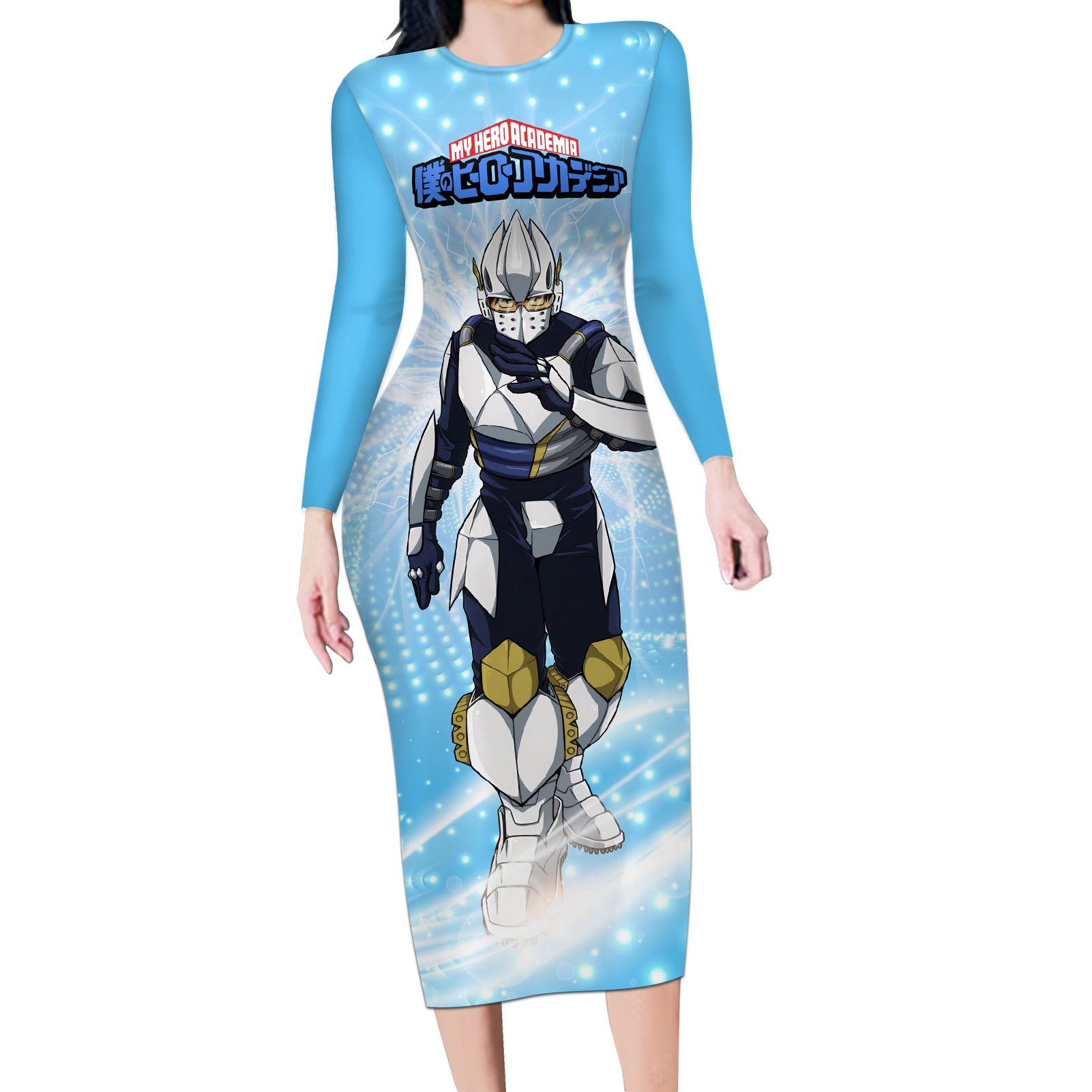Tenya Lida - My Hero Academia Long Sleeve Bodycon Dress Anime Style