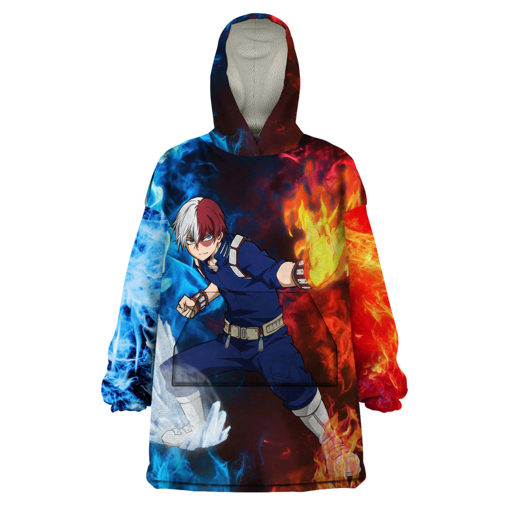 Shoto Todoroki - My Hero Academia Wearable Blanket Hoodie Anime Style