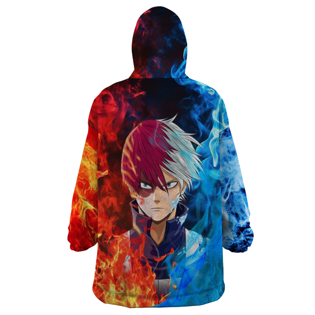 Shoto Todoroki - My Hero Academia Wearable Blanket Hoodie Anime Style