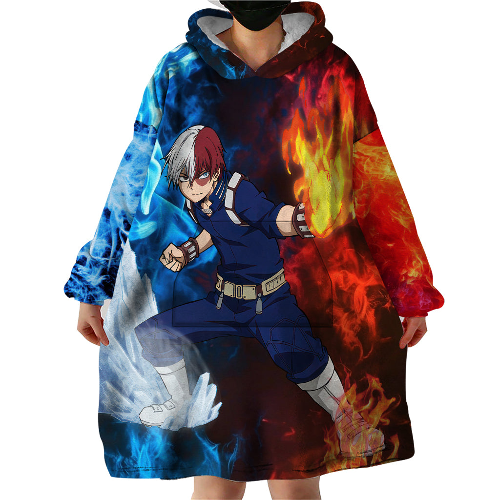 Shoto Todoroki - My Hero Academia Wearable Blanket Hoodie Anime Style