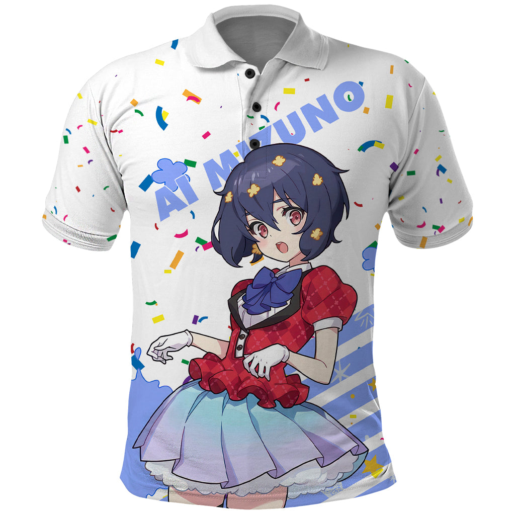 Zombie Land Saga Ai Mizuno Polo Shirt Anime Style