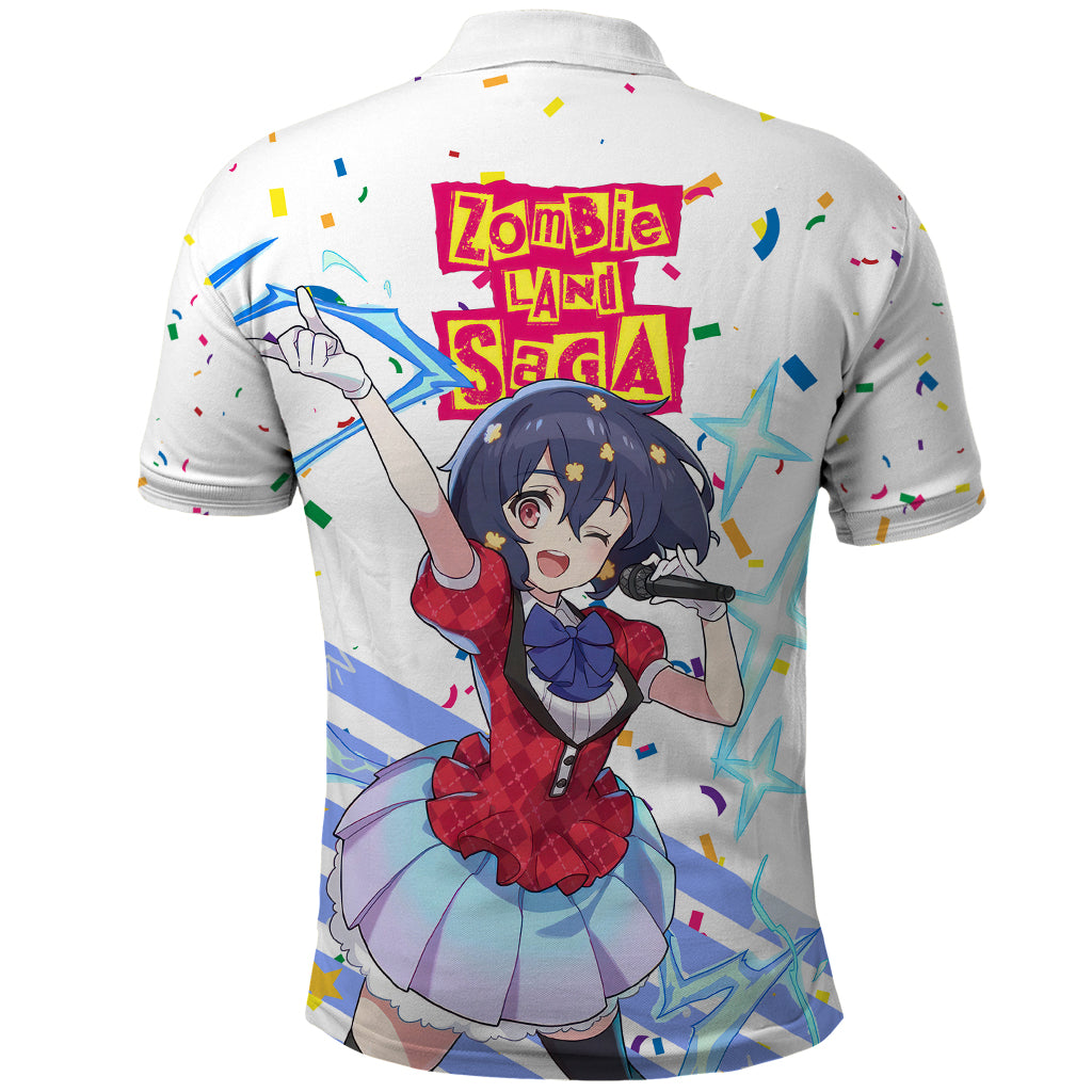 Zombie Land Saga Ai Mizuno Polo Shirt Anime Style