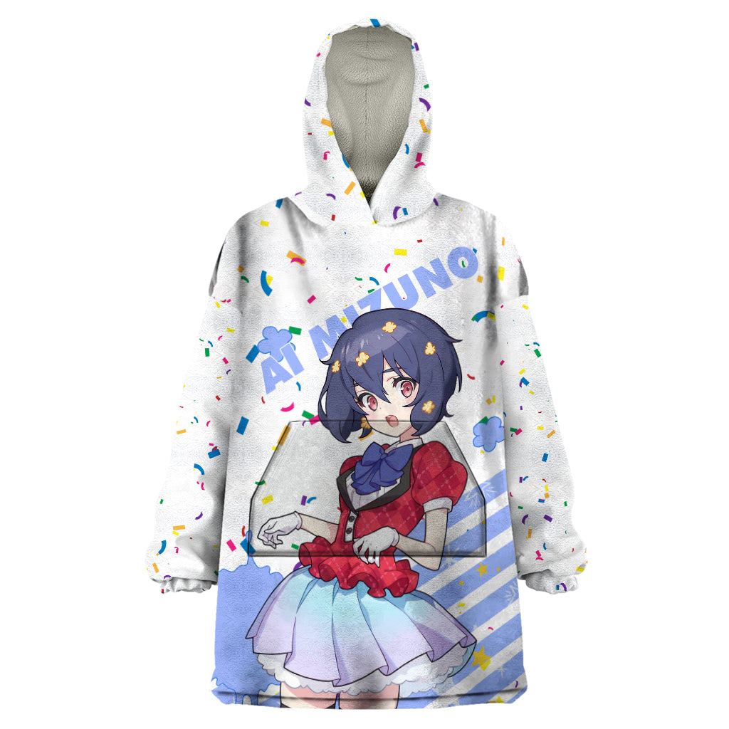 Zombie Land Saga Ai Mizuno Wearable Blanket Hoodie Anime Style