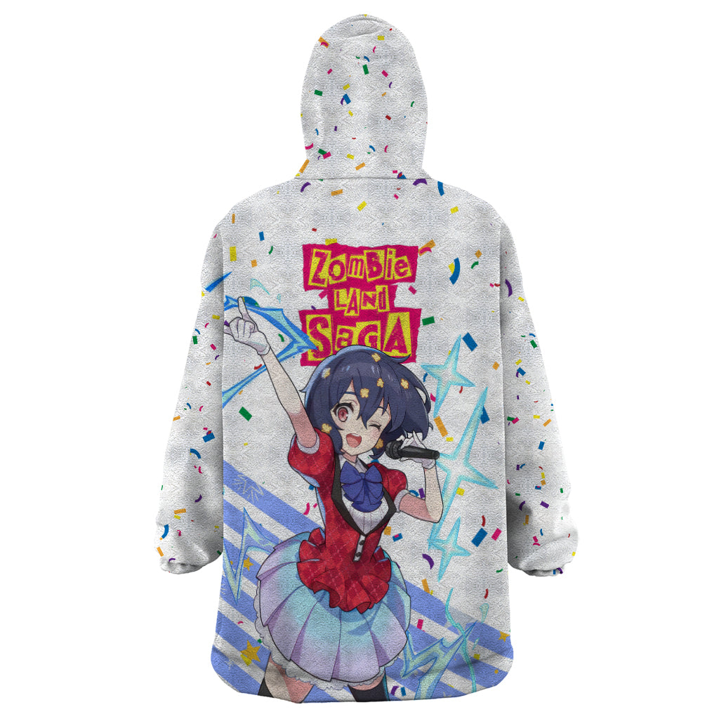Zombie Land Saga Ai Mizuno Wearable Blanket Hoodie Anime Style