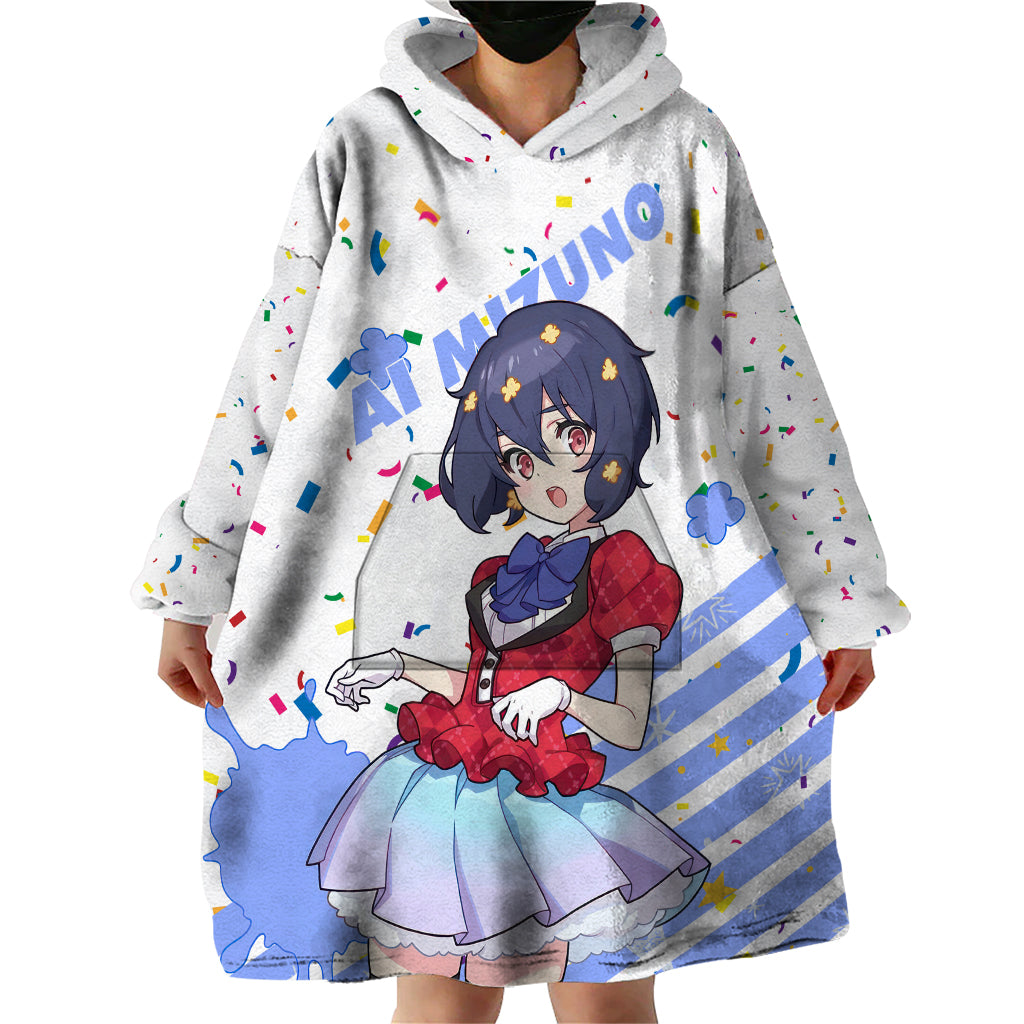 Zombie Land Saga Ai Mizuno Wearable Blanket Hoodie Anime Style
