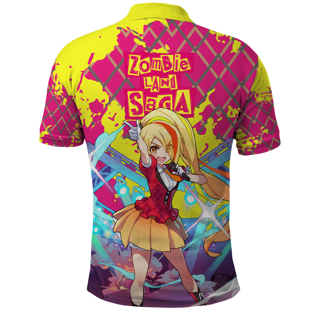 Zombie Land Saga Saki Nikaido Polo Shirt Anime Style