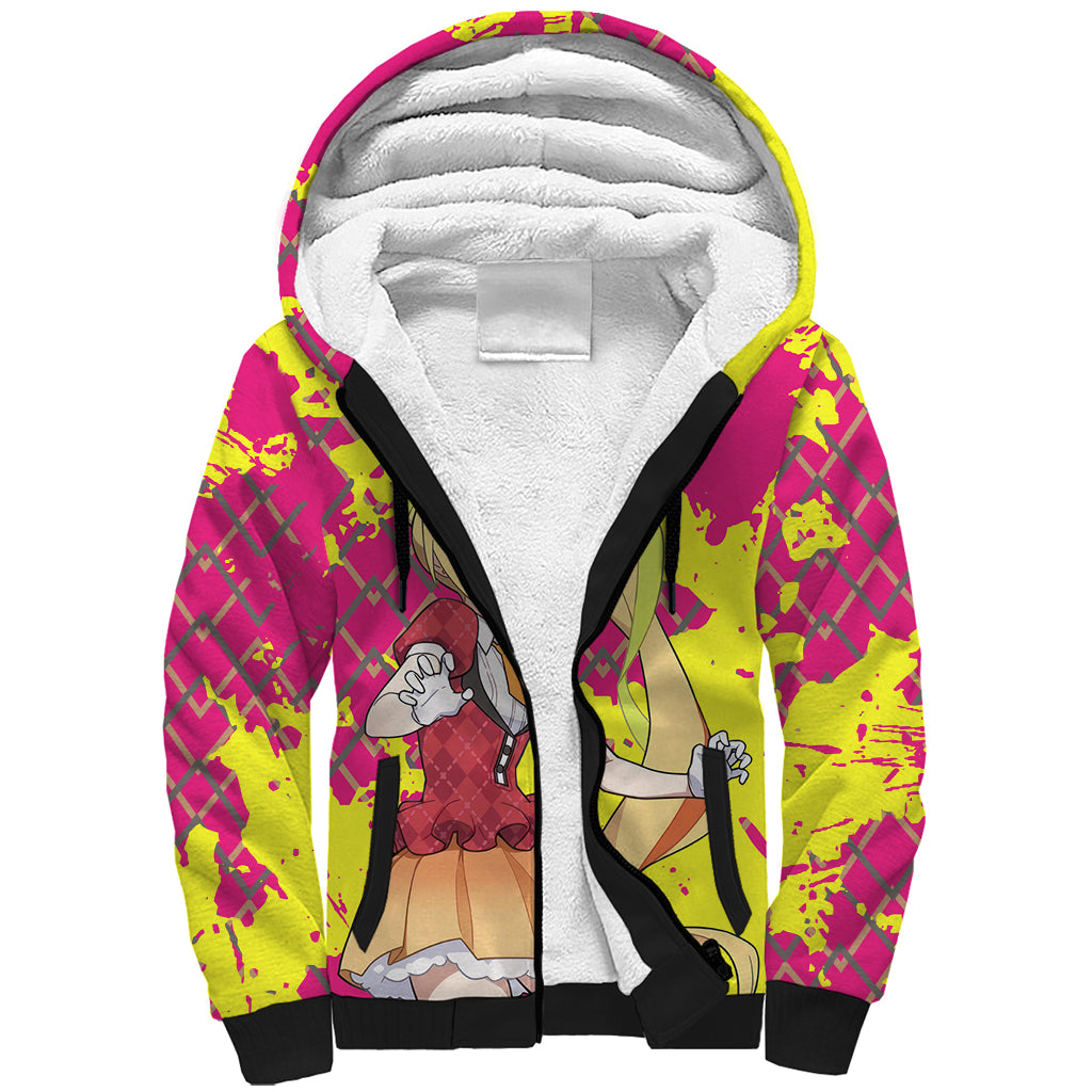 Zombie Land Saga Saki Nikaido Sherpa Hoodie Anime Style