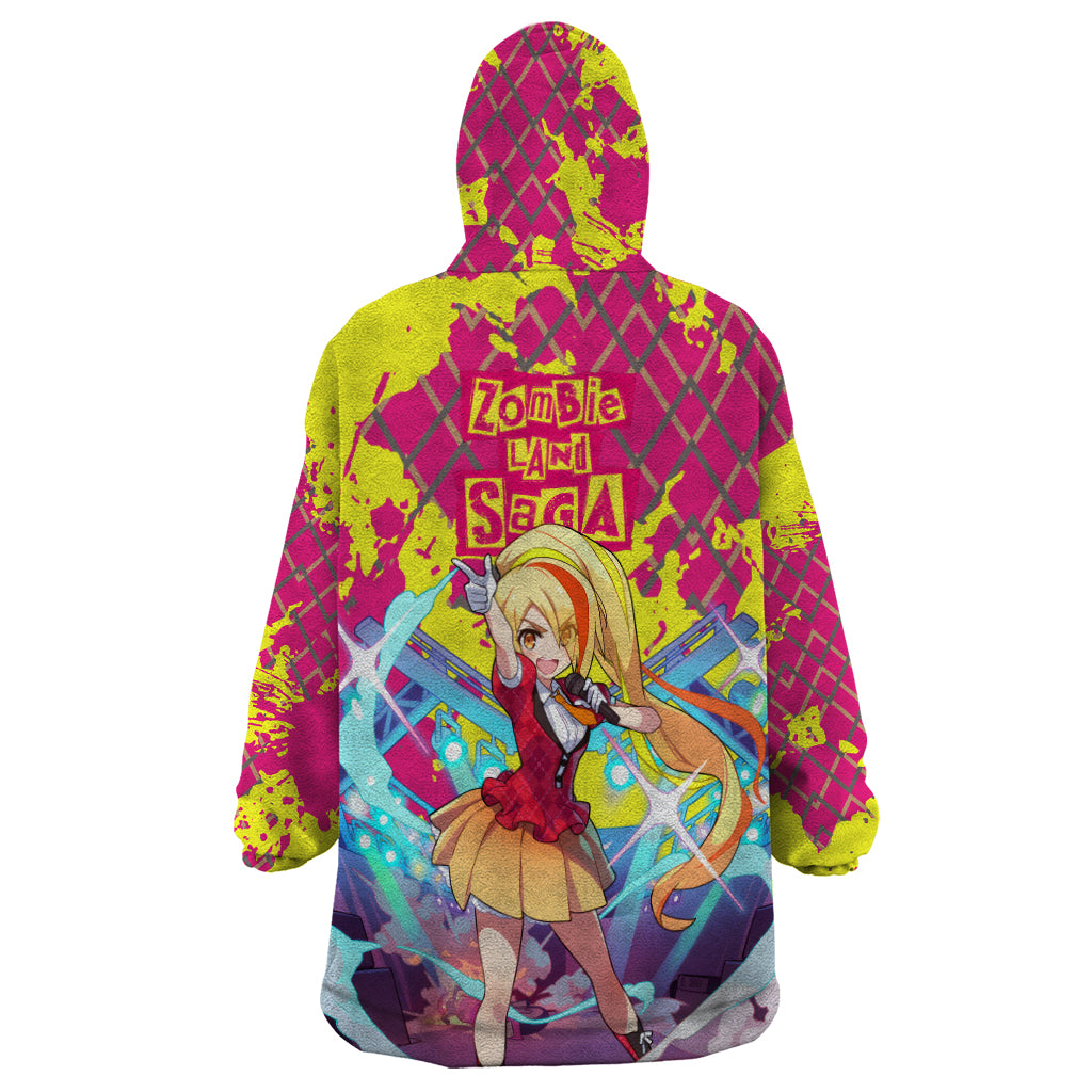 Zombie Land Saga Saki Nikaido Wearable Blanket Hoodie Anime Style