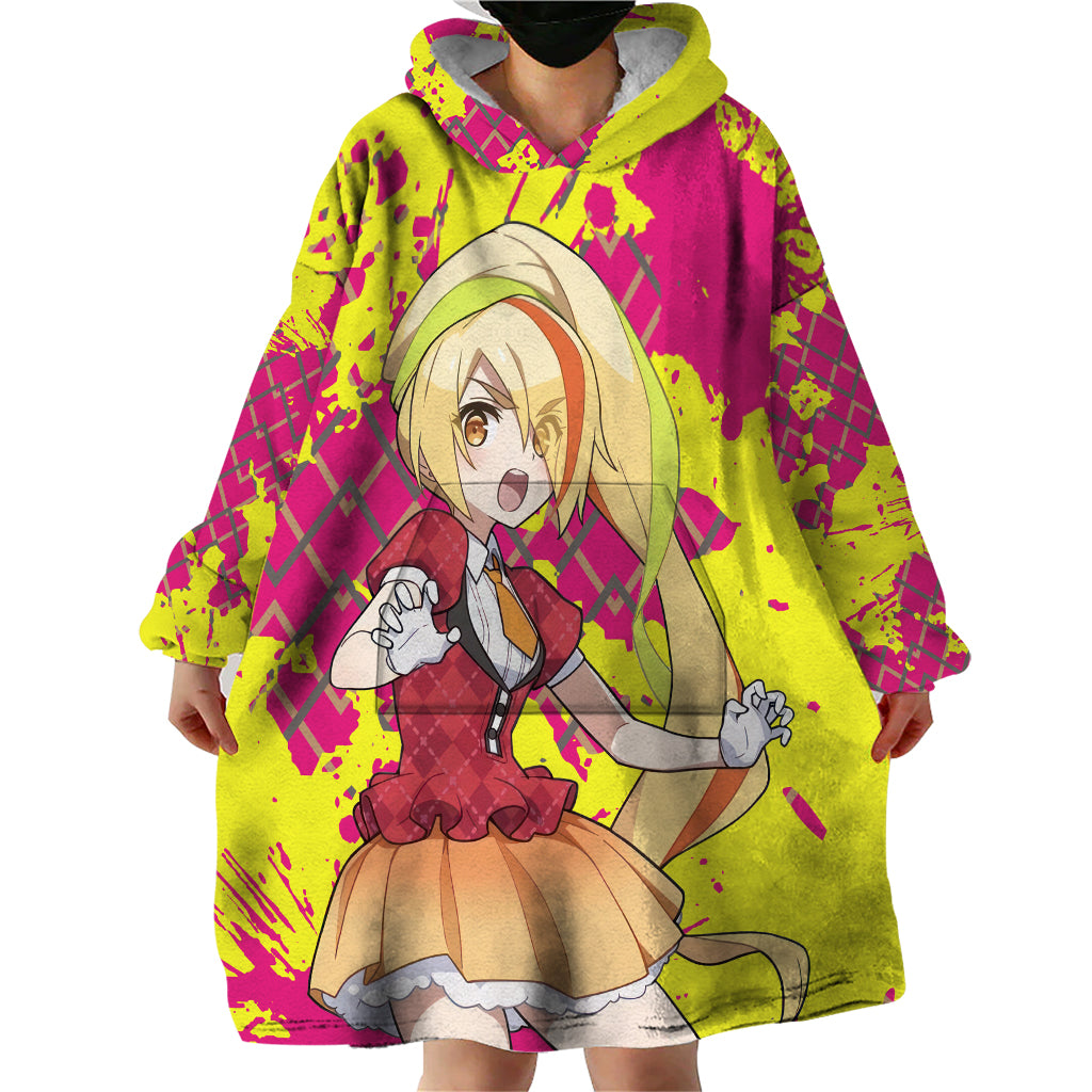 Zombie Land Saga Saki Nikaido Wearable Blanket Hoodie Anime Style