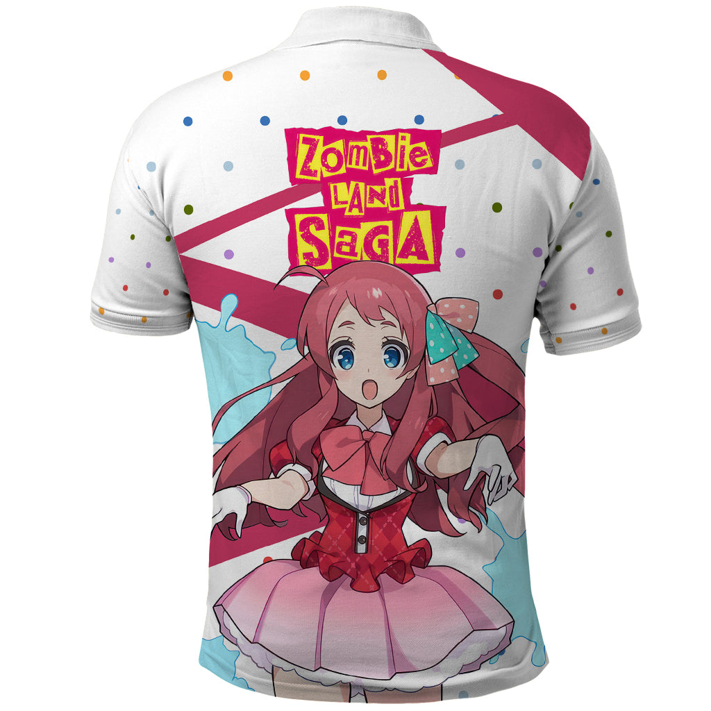Zombie Land Saga Sakura Minamoto Polo Shirt Anime Style