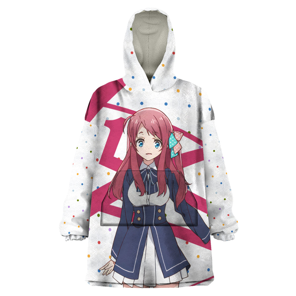 Zombie Land Saga Sakura Minamoto Wearable Blanket Hoodie Anime Style