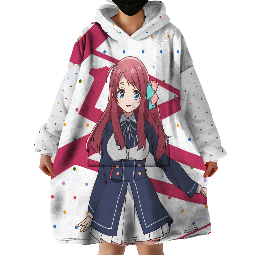 Zombie Land Saga Sakura Minamoto Wearable Blanket Hoodie Anime Style