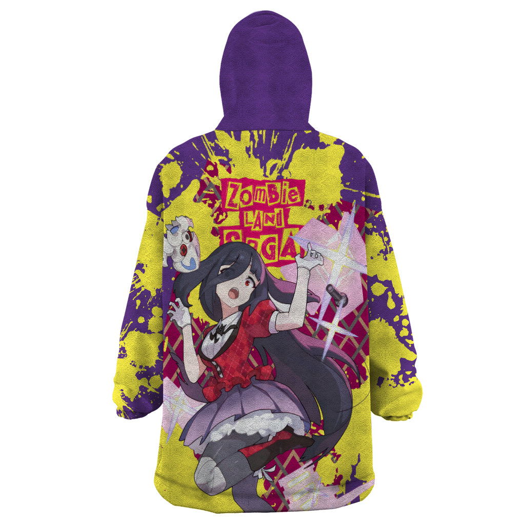 Zombie Land Saga Tae Yamada Wearable Blanket Hoodie Anime Style