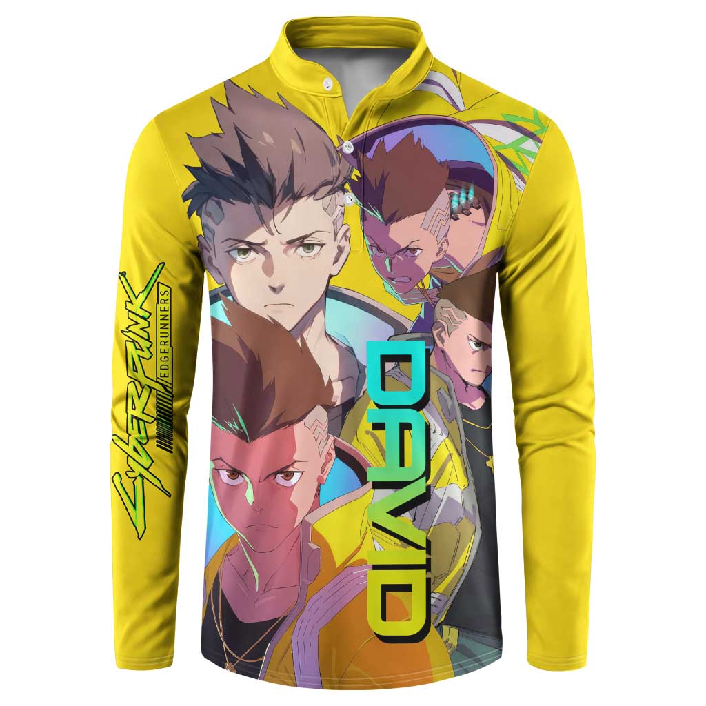 David Martinez - Cyberpunk: Edgerunners Button Sweatshirt Anime Style