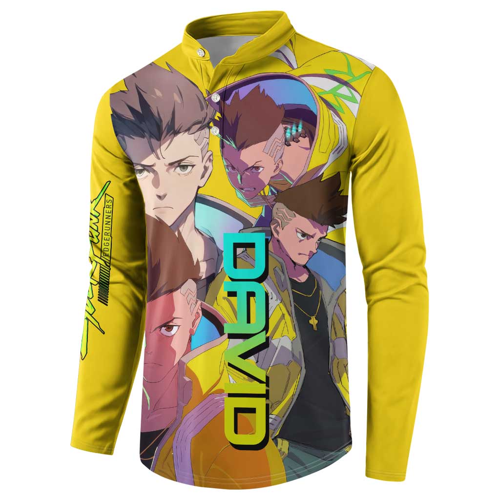 David Martinez - Cyberpunk: Edgerunners Button Sweatshirt Anime Style