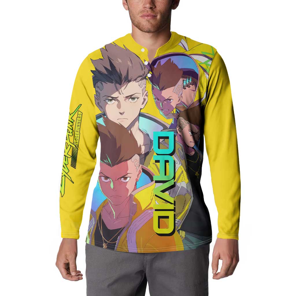 David Martinez - Cyberpunk: Edgerunners Button Sweatshirt Anime Style